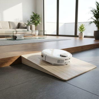 Stufenrampe für Saugroboter bis 30 cm Höhe auf Maß vom Schreiner