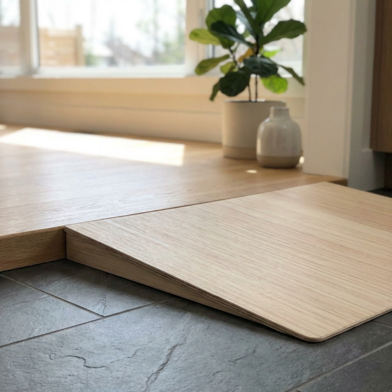 Stufenrampen aus Holz für Saugroboter nach Maß vom Schreiner