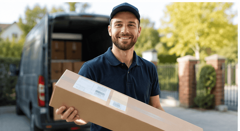 Fertig verpackte Rampe wird übergeben